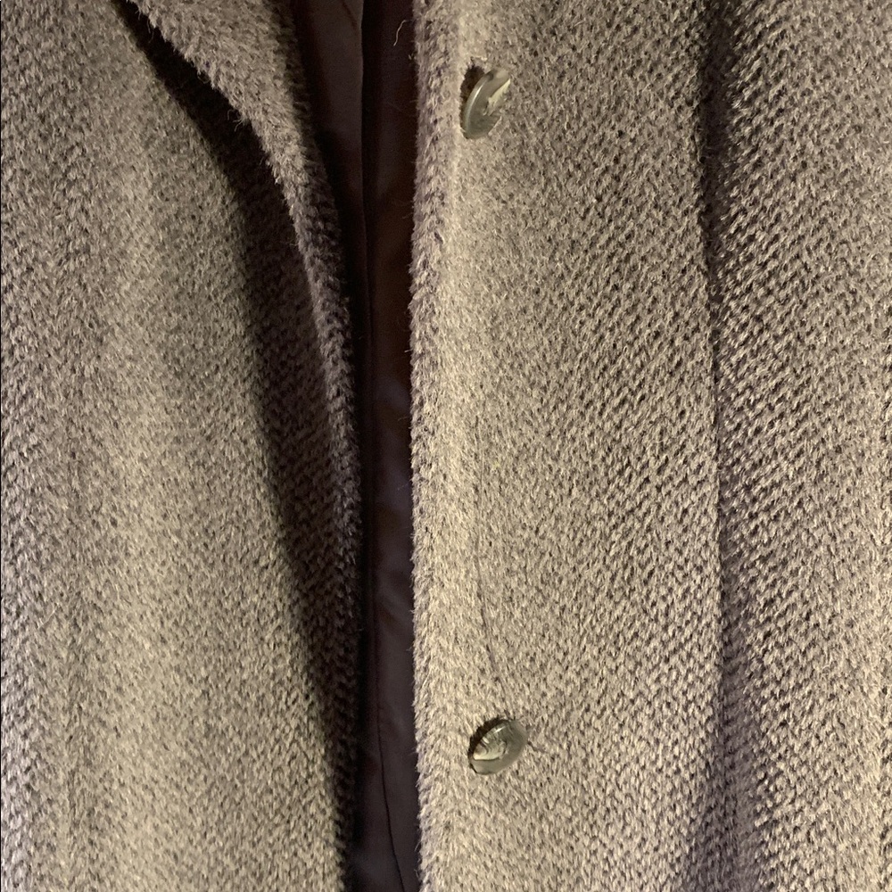 Jones New York Collection Charcoal Alpaca-Wool Coat Classic Timeless Beautiful - Picture 9 of 9